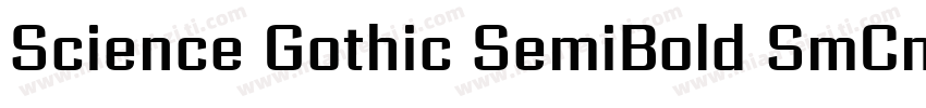 Science Gothic SemiBold SmCnd字体转换